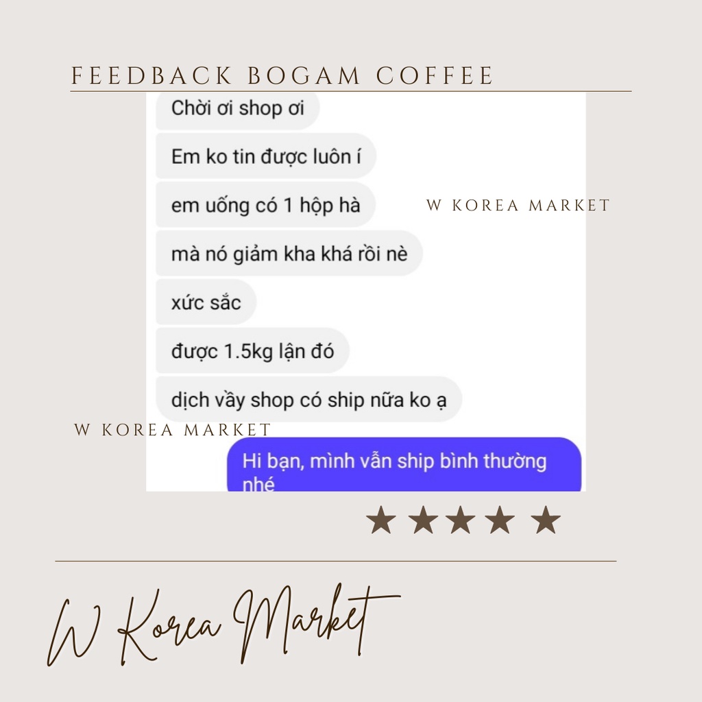 Cà phê hỗ trợ giảm mỡ thừa detox Bogam Diet Coffee