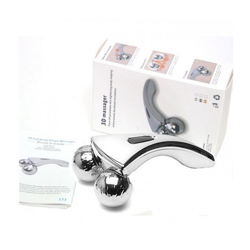 Dụng Cụ Mát Xa Mặt 3D Massager Có Bóng Lăn Hình Chữ V