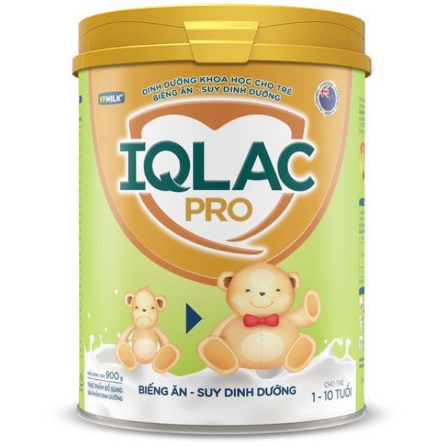 Sữa IQLAC Pro Mẫu Mới Biếng Ăn - Suy Dinh Dưỡng 900g