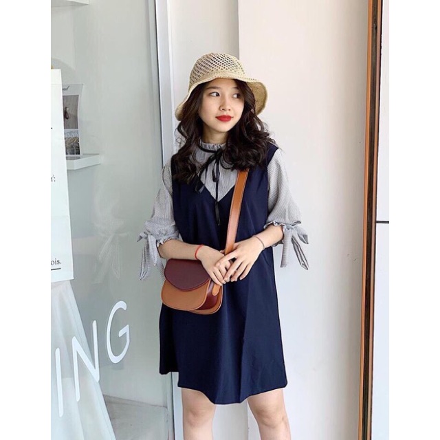 Đầm form rộng tay nơ - OVERSIZE DRESS