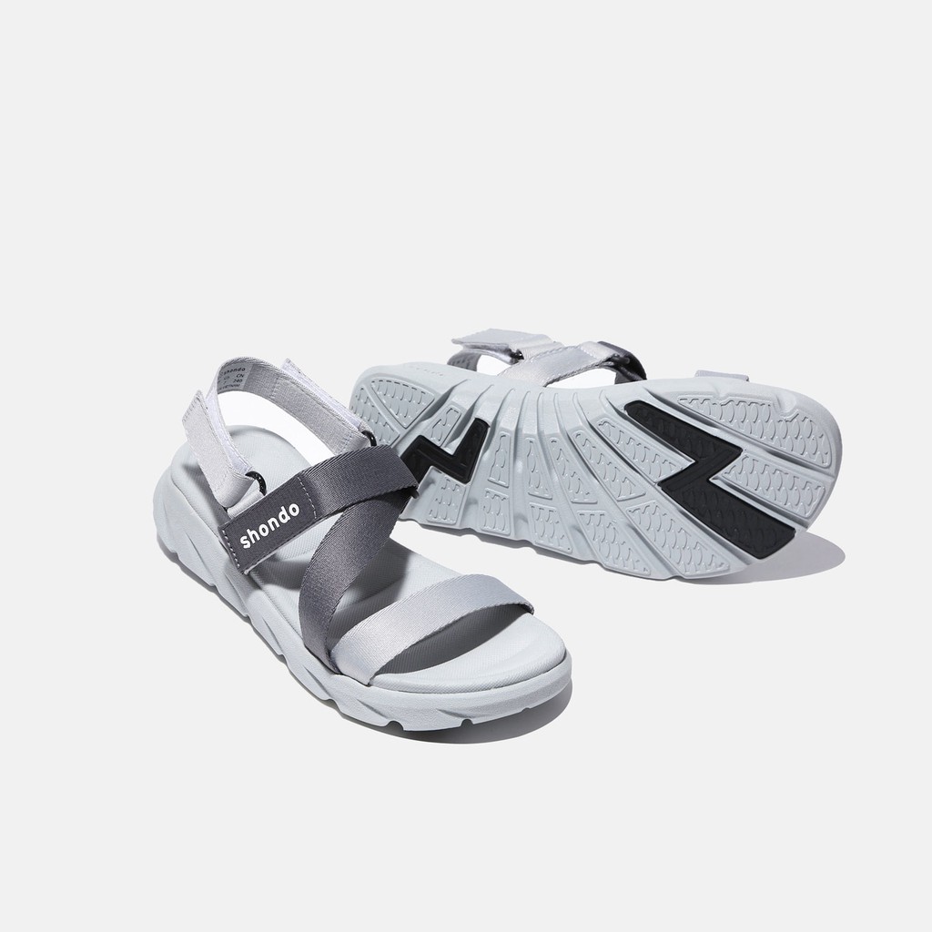 Giày sandal shondo F6 Sport đế xám ombre xám đậm F6S2120