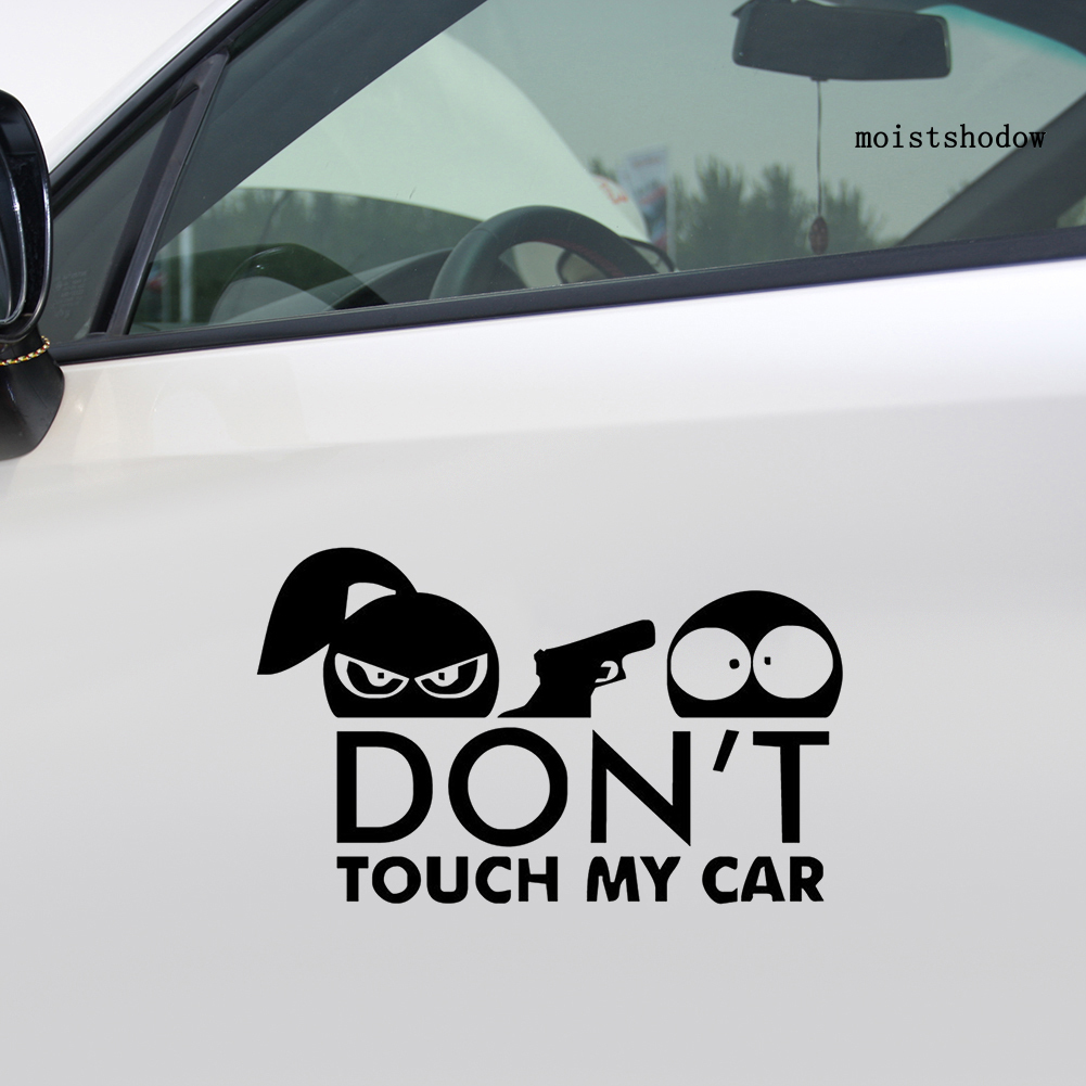 Sticker Dán Xe Hơi Chữ Don 't Touch My Car