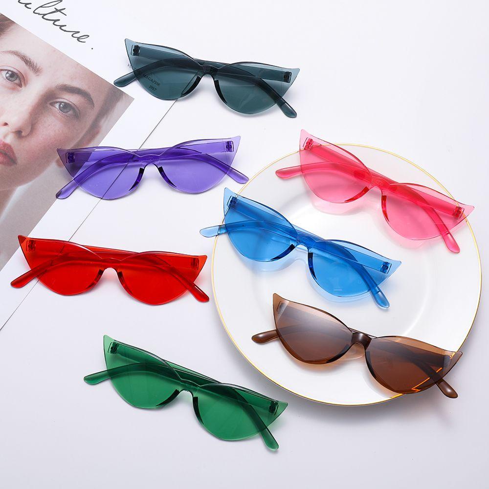 Kính Mát Mắt Mèo Trong Suốt Thời Trang