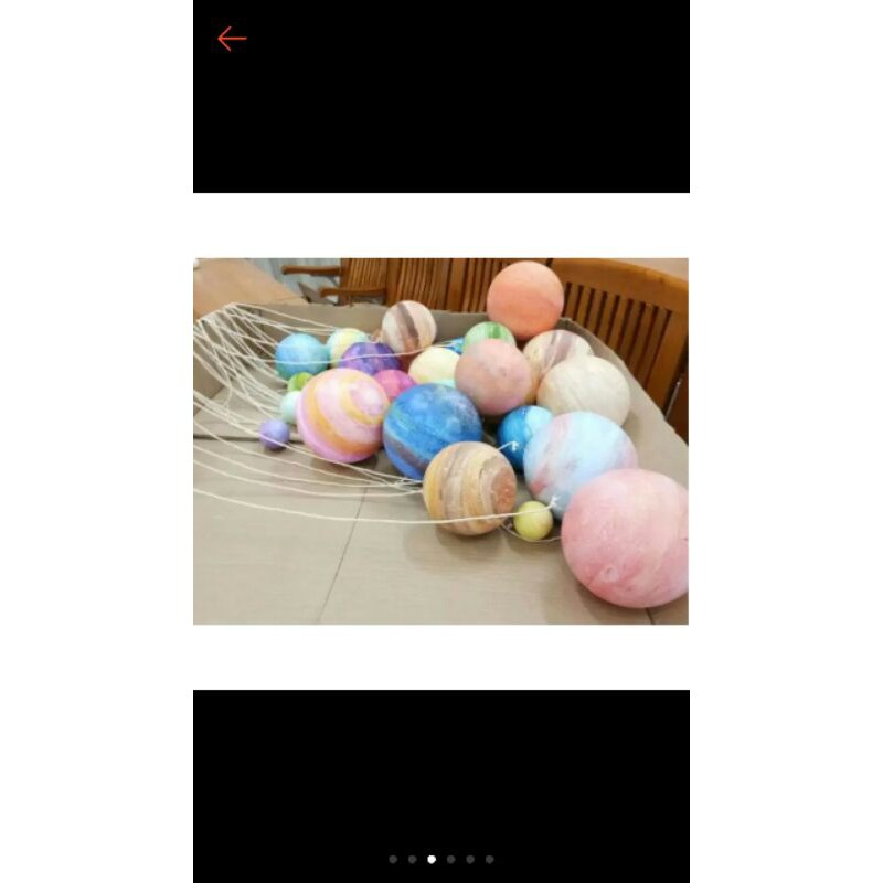 Combo 10 trái xốp tròn làm hệ hành tinh
