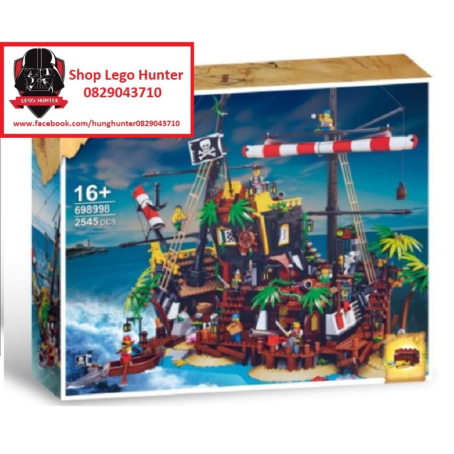 Lego Zebra Brick 698998 Pirate Bay - Vịnh hải tặc trong con tàu đắm - 2545 chi tiết