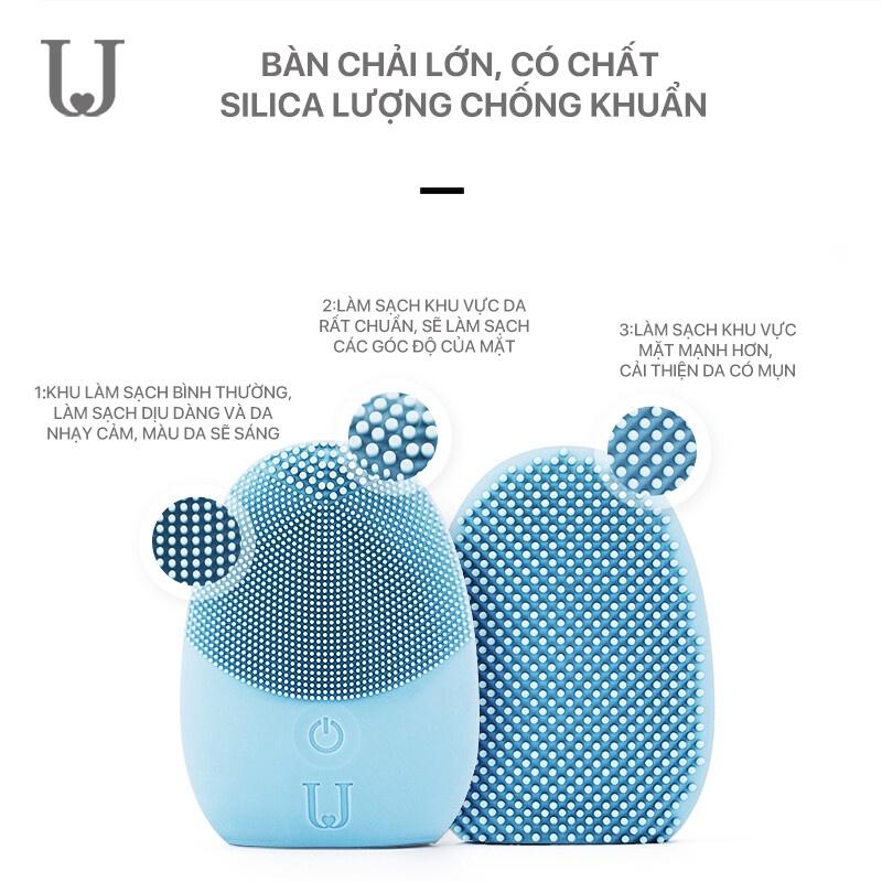 Máy Rửa Mặt Cao Cấp Rung Sóng Siêu Âm Jodan Judy NV0001 Giúp Da Sạch Sâu - Minh Tín Shop