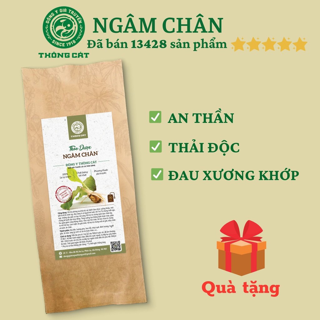 Ngâm chân thảo dược Đông Y gia truyền Thông Cát (Since 1918)- Giảm đau nhức xương khớp, an thần hiệu quả cho cả gia đình