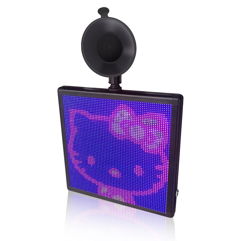 Bảng Đèn LED Hình Vuông 64 * 64 Chấm RGB Kết Nối Bluetooth Điều Khiển Bằng Ứng Dụng Trang Trí Cửa Hàng