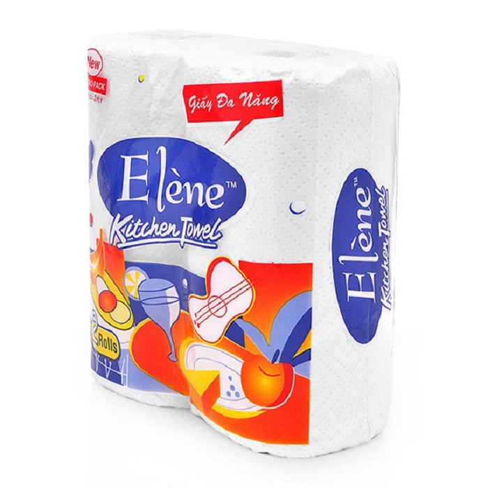 Combo 10 Lốc Khăn Bếp Đa Năng Elène 2 Cuộn (2lớp)