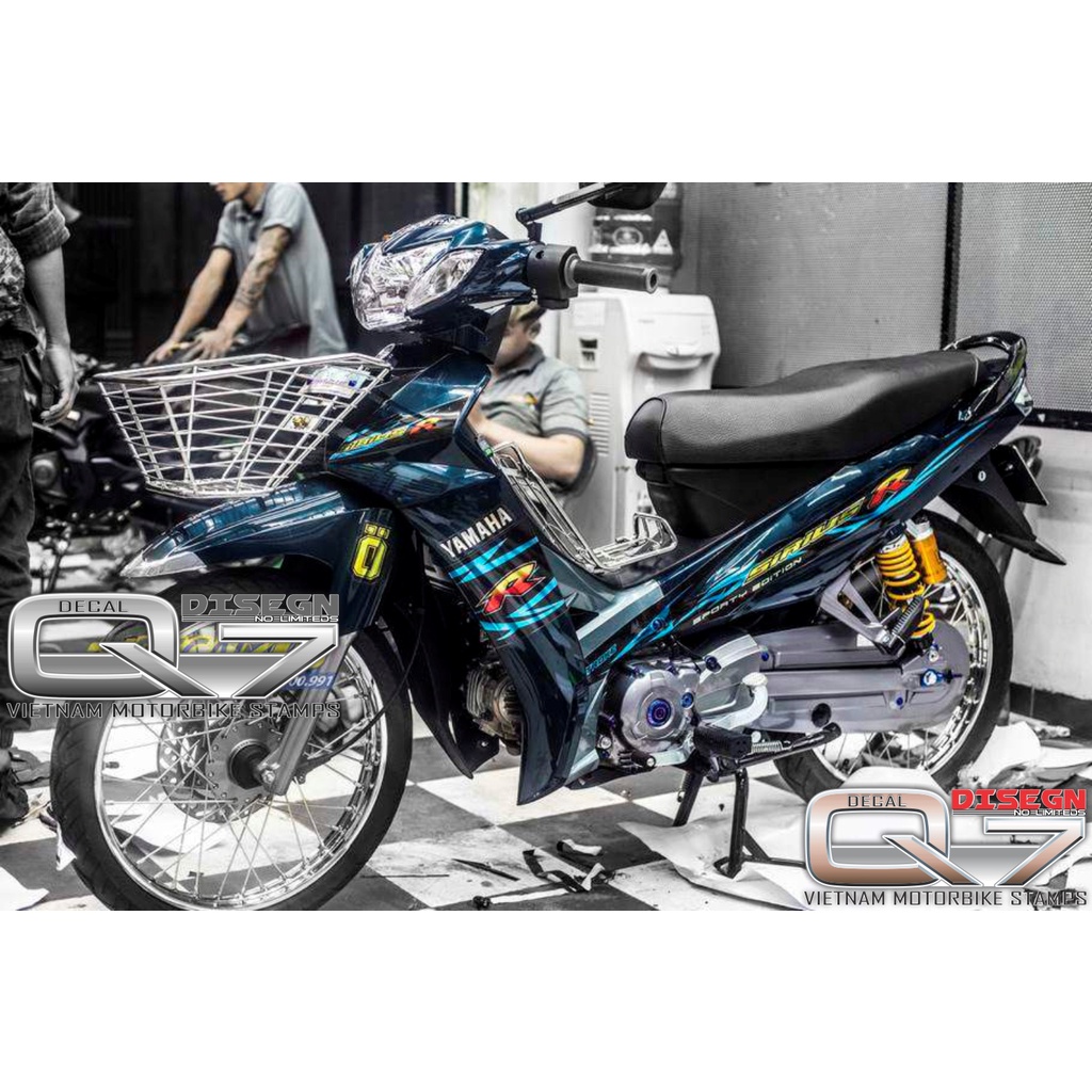 Tem Rời Sirius 110 zin xanh đen