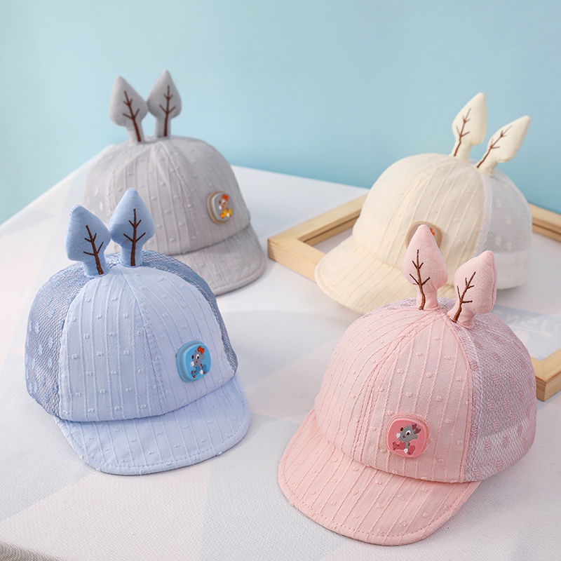 Nón Phối Lưới Thoáng Khí Thời Trang Mùa Hè Cho Bé 3-6-9 Tháng 1-2 Tuổi