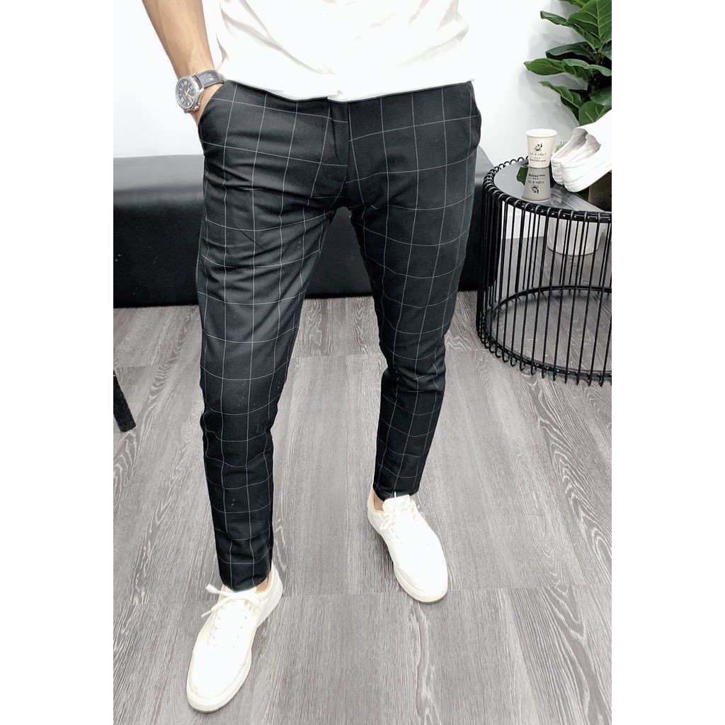 QUẦN TÂY CARO NAM CAO CẤP CHẤT MỀM KHÔNG NHĂN CO DÃN NHẸ SIZE 27 ĐẾN 32 | BigBuy360 - bigbuy360.vn