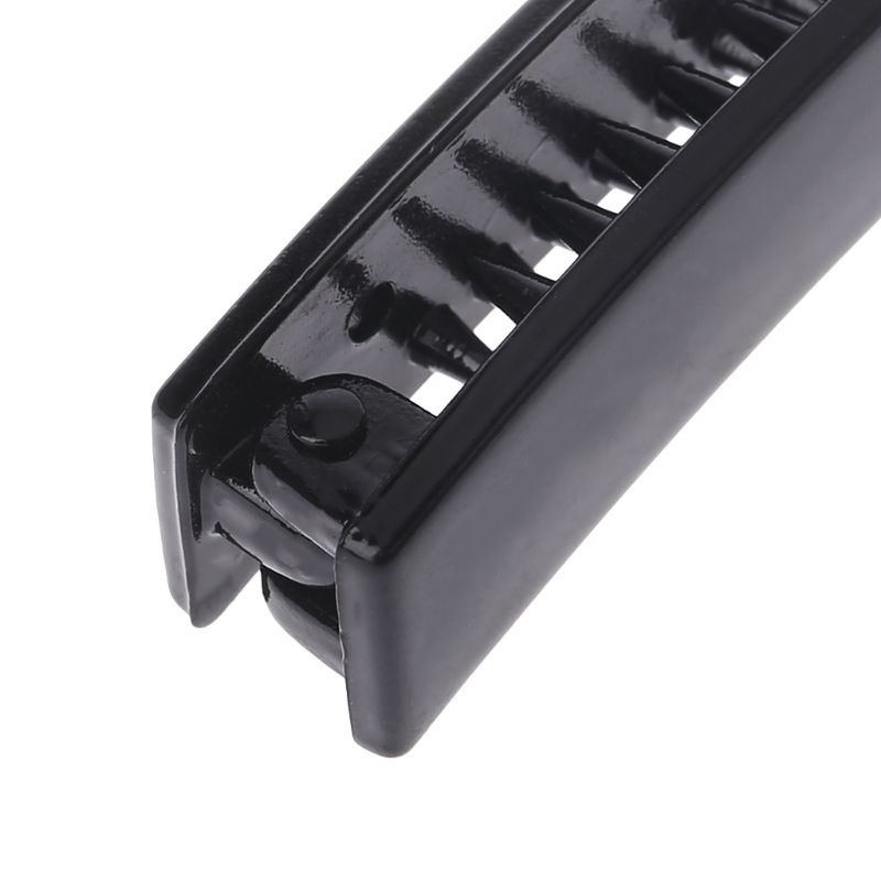 Set 2 Kẹp Tóc Nhựa Hình Vuông Màu Đen 10Cm Dành Cho Nữ