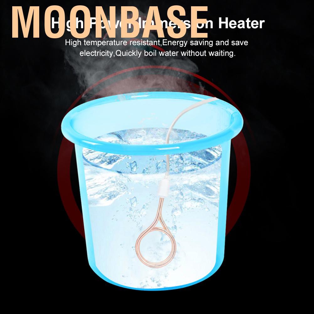 Moonbase 3000W High Power Immersion Heater Bucket Electric Water Heating Rod for Bathing AU Plug 220V