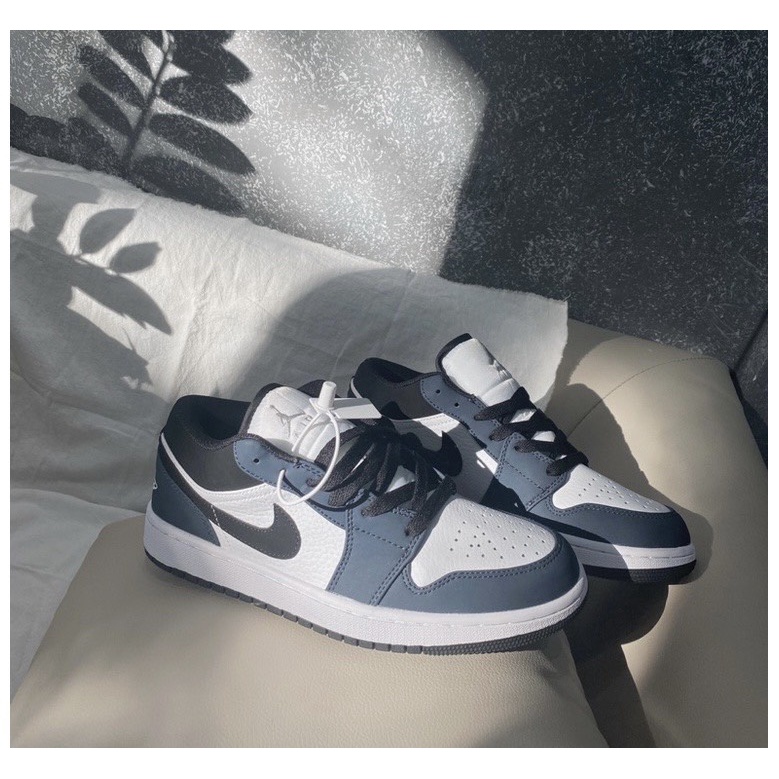 Giày Thể Thao Sneaker Nam Nữ JD1 Cổ Thấp Xanh Than
