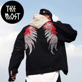 Áo khoác Jeans thêu