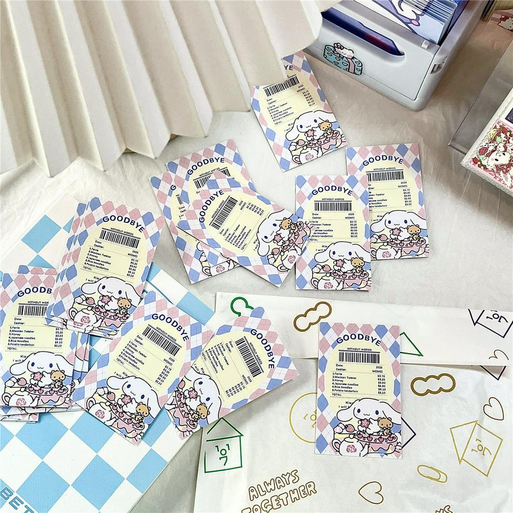 ✨✨SANRIO Set 20 Miếng Dán Họa Tiết Vé Máy Bay Hoạt Hình Trang Trí Quà Tặng