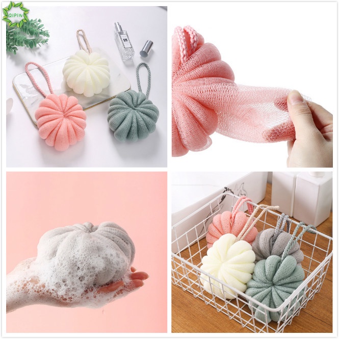 Bông tắm xơ mướp mềm hình bông hoa đường kính 12cm tiện dụng