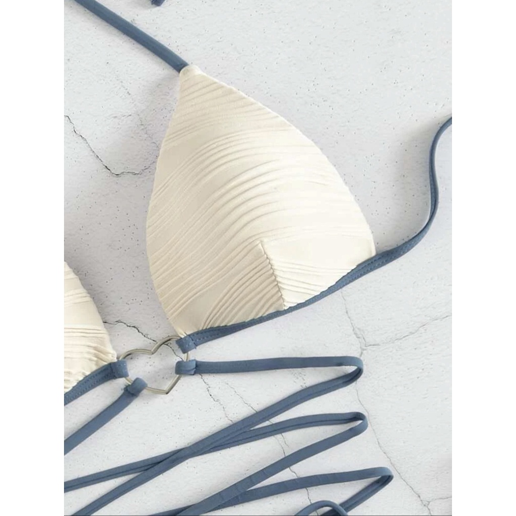 Bộ Đồ Bơi Bikini Có Đệm Ngực Màu Sắc Mơ Mộng H564