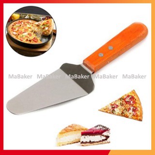 [Freeship] Xẻng xúc bánh bằng thép không gỉ cao cấp hình tam giác - MaBaker