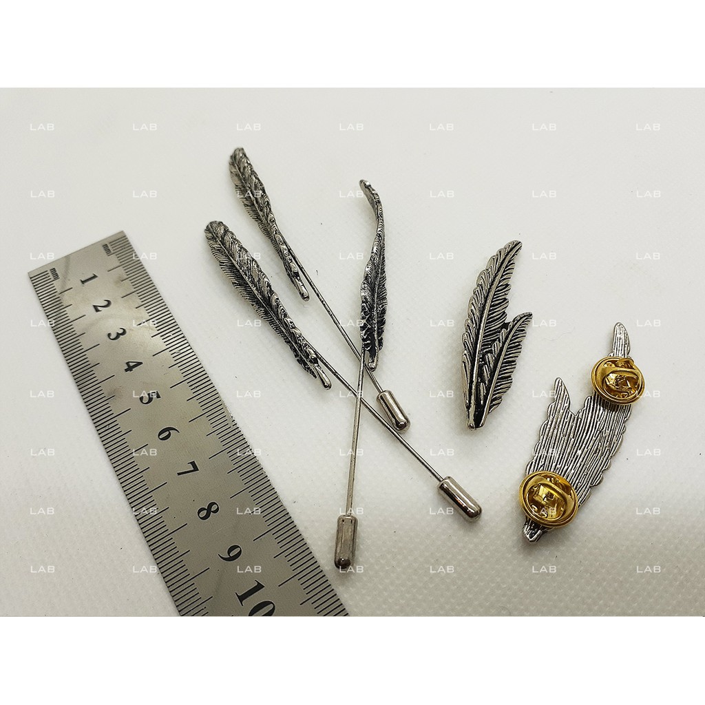 Pin cài áo - feathers (chiếc kèm đế) #0209