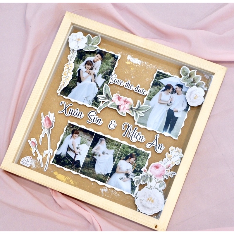Khung Hình Scrapbook Handmade - Khung Hình Nổi - Sinh Nhật - Kỷ Niệm - Baby - Set Tự Tay Làm