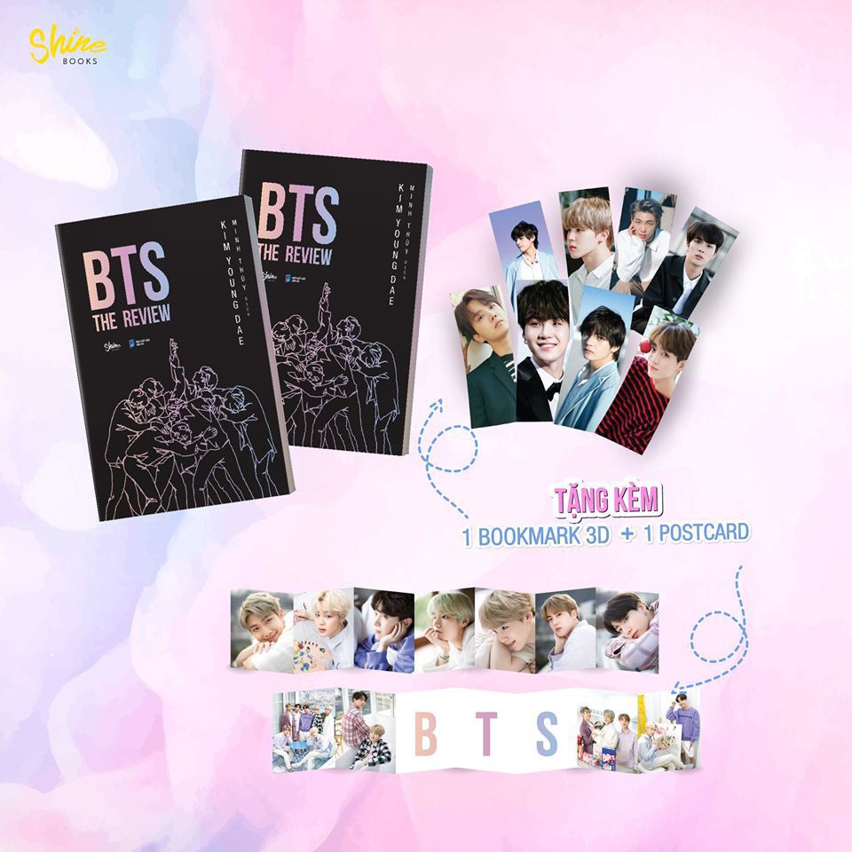 [ Sách ] BTS: The Review ( Tặng Kèm Bookmark 3D + Postcard )