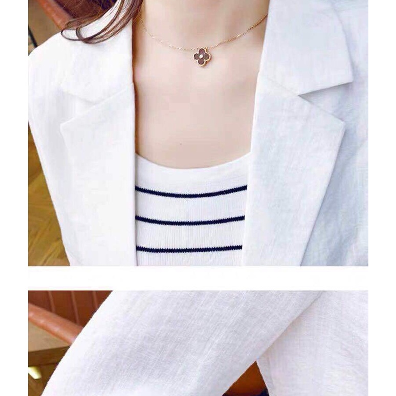 Áo Khoác Blazer Tay Lửng Thời Trang Hàn Quốc Cho Nữ | BigBuy360 - bigbuy360.vn
