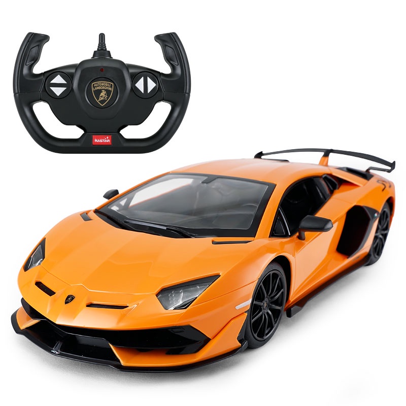 Mô hình mô phỏng ô tô điều khiển từ xa Xinghui Lamborghini SVJ sạc điện thoại đồ chơi trẻ em cậu bé thể thao đua xe