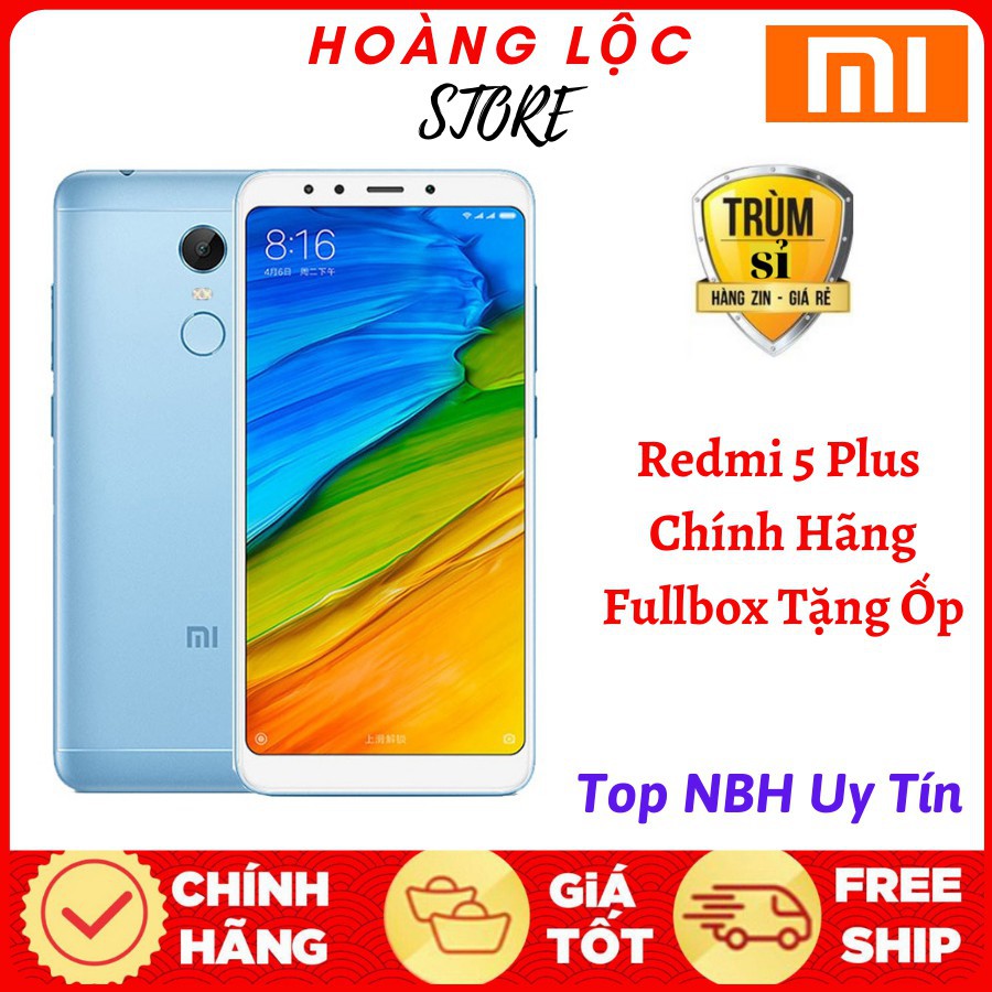 [ Hàng Hot ] Điện Thoại Xiaomi Redmi Note 5 Plus Full Tiếng Việt Fullbox tặng Ốp Bảo hành 1 đổi 1