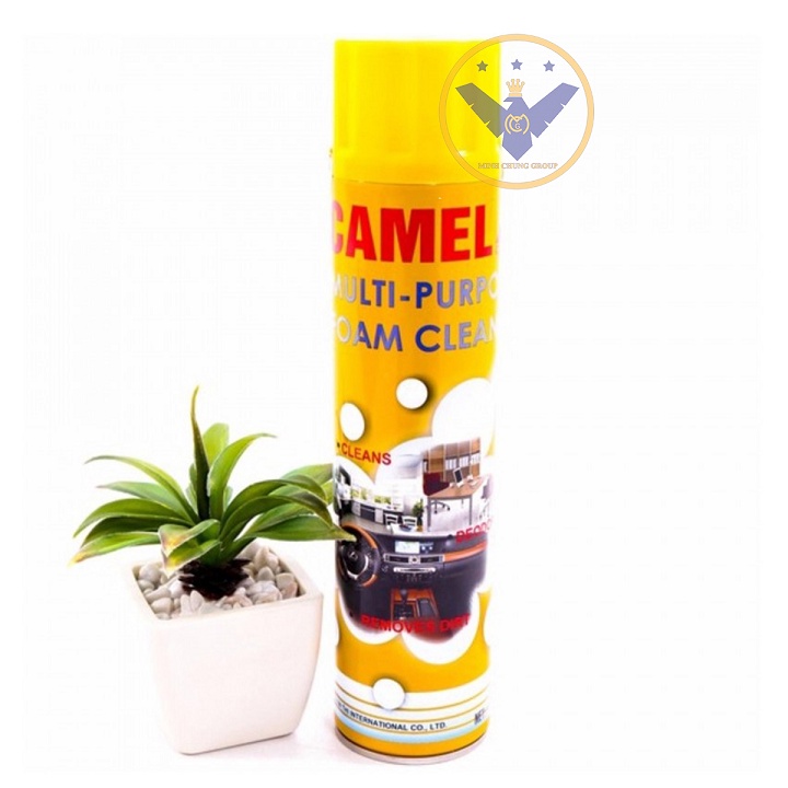 Chai xịt bọt tẩy vệ sinh nội thất xe ô tô đa năng Camel Foam Cleaner 650ml