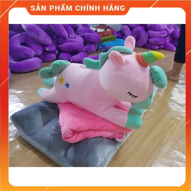 GỐI KÈM MỀN - GỐI NGỰA PONY ( CHĂN ) 3 IN 1