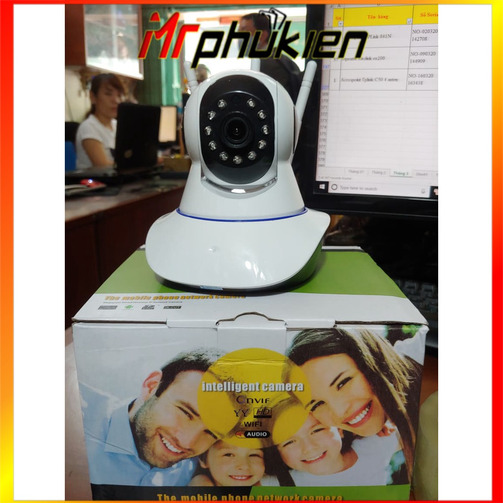 [Mã 153ELSALE2 giảm 7% đơn 300K] CAMERA IP YOOSEE 2.0 - 3 ANTEN - MrPhukien