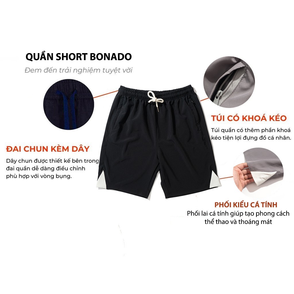 Quần Đùi Nam Thể Thao Cá Tính, Năng Động Bonado Ha02 | BigBuy360 - bigbuy360.vn