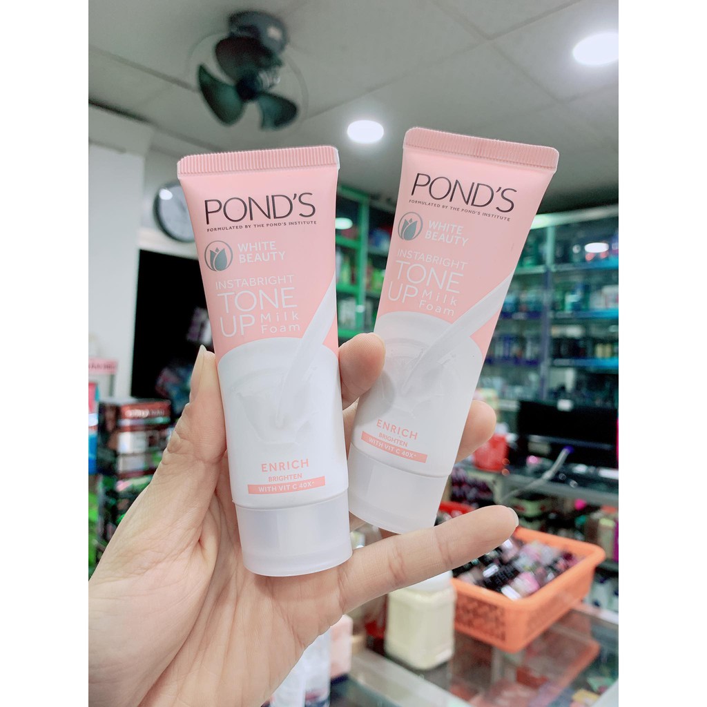 Kem Sữa Rửa Mặt Dưỡng Trắng Nâng Tông Pond'S White Beauty Tone Up 50h và 100g