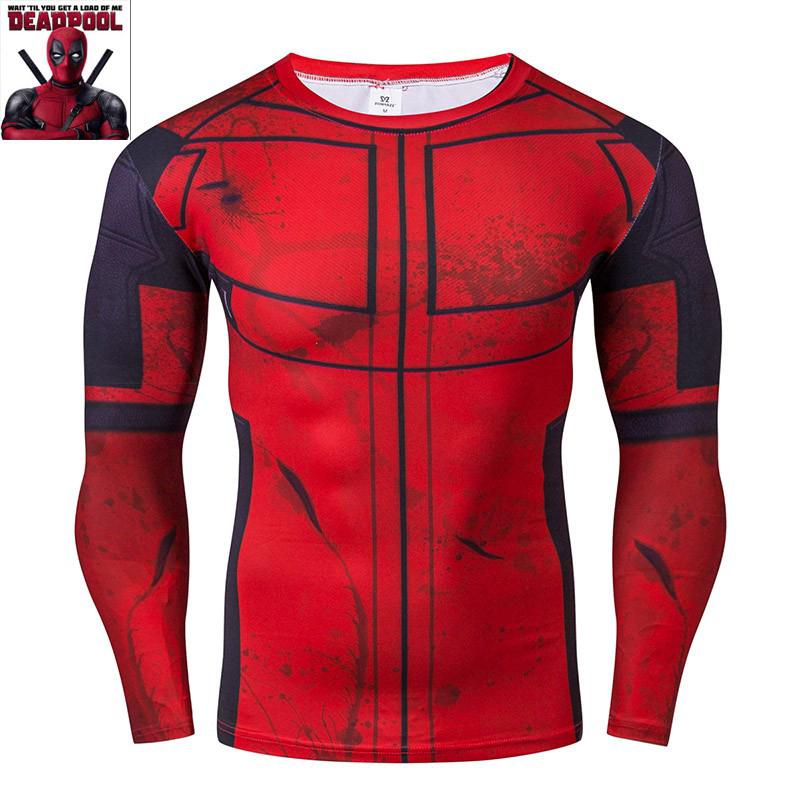Áo thun tay dài/tay ngắn hóa trang nhân vật deadpool độc đáo