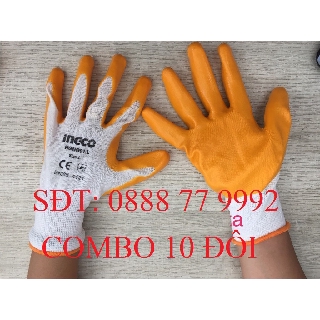 Găng tay vải nitri ingco hgng01