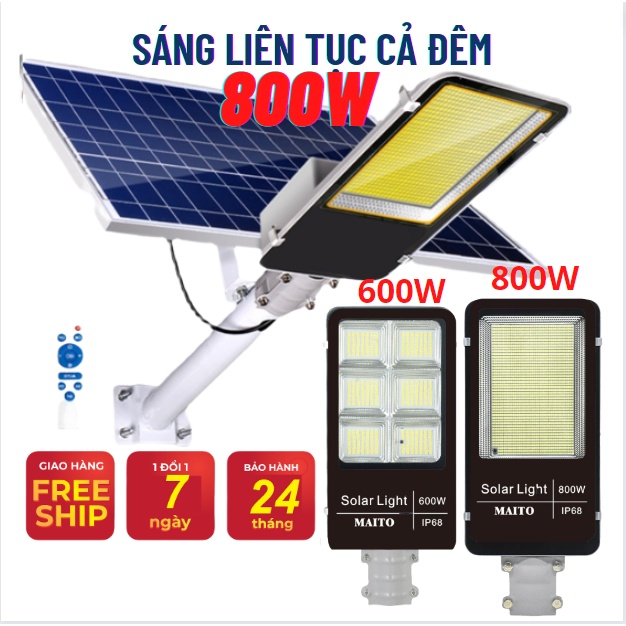 [1000W] Đèn Năng Lượng Mặt Trời 1000W - 100W , Đèn Đường , Sân Vườn . Tấm Pin Năng Lượng Rời , IP67 Chống Nước