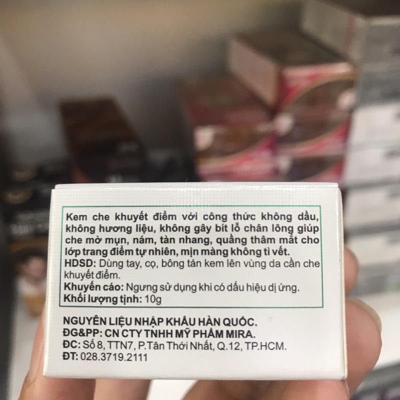 Kem Che khuyết Điểm Mira Culous Conceal Cream 10g