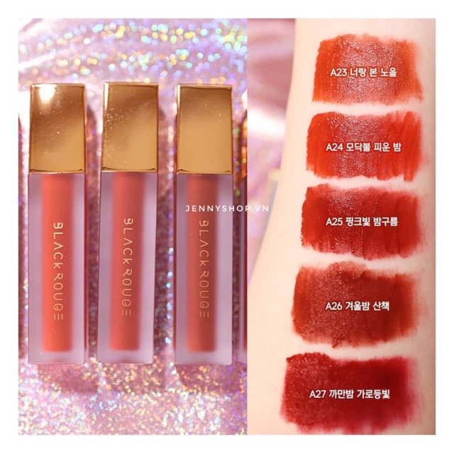 Son Kem Lì Black Rouge Air Fit Velvet Tint Ver 5 6 7 | Thế Giới Skin Care