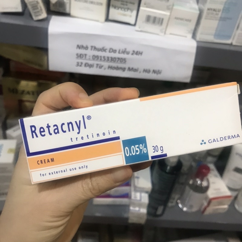 Kem RETACNYL 0,05 và 0,025 30g kem giúp trẻ hoá da ,chống lão hoá