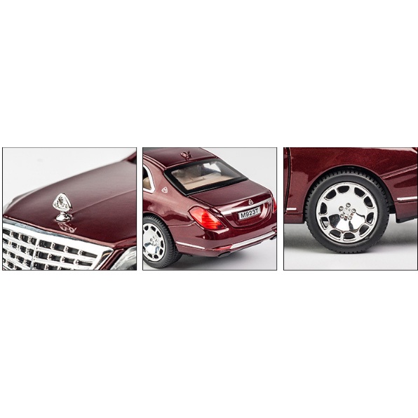 Xe mô hình hợp kim Mercedes-Benz Maybach S600 cao cấp, tỷ lệ 1:24, quà tặng, trang trí, sưu tầm.