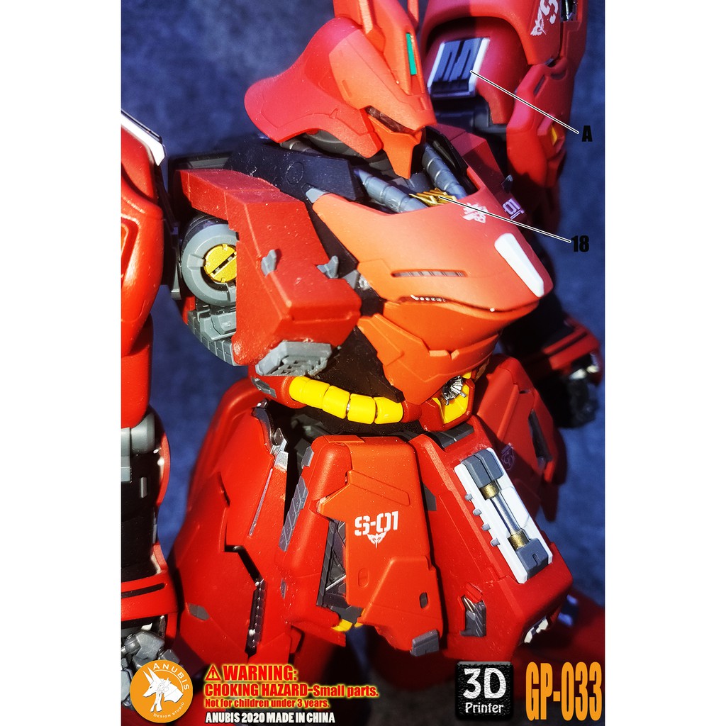 PHỤ KIỆN MOD ANUBIS - CHI TIẾT NHỰA MÔ HÌNH IN 3D CHO MG 1/100 SAZABI VER. KA - GP033