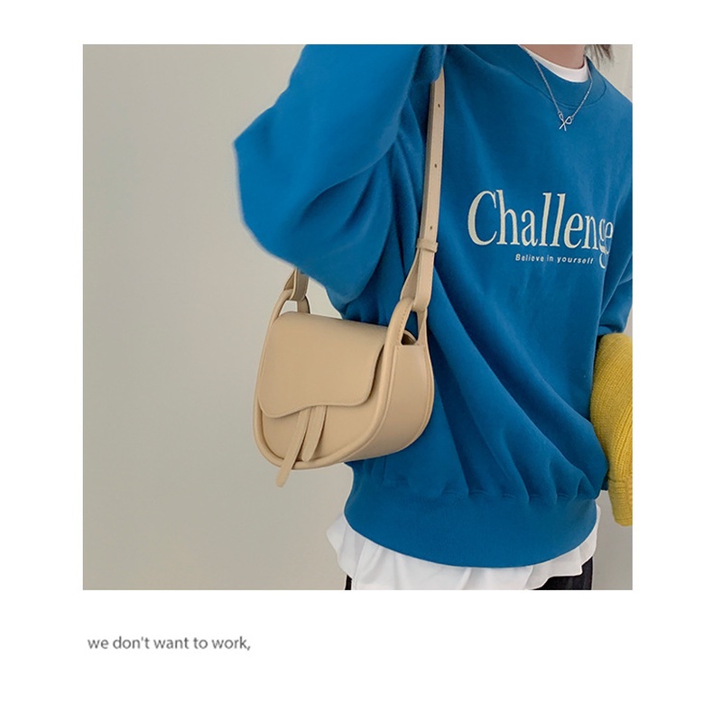 Túi Yên Ngựa Đeo Vai Màu Trơn Đơn Giản Đa Năng Thời Trang Mới Năm 2022 GYLXB305