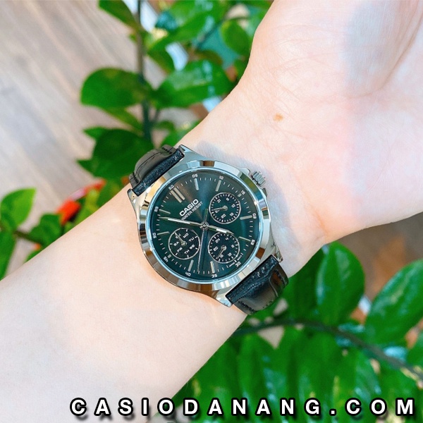 Đồng hồ nữ dây da Casio chính hãng Anh Khuê LTP-V300L-1AUDF (33mm)