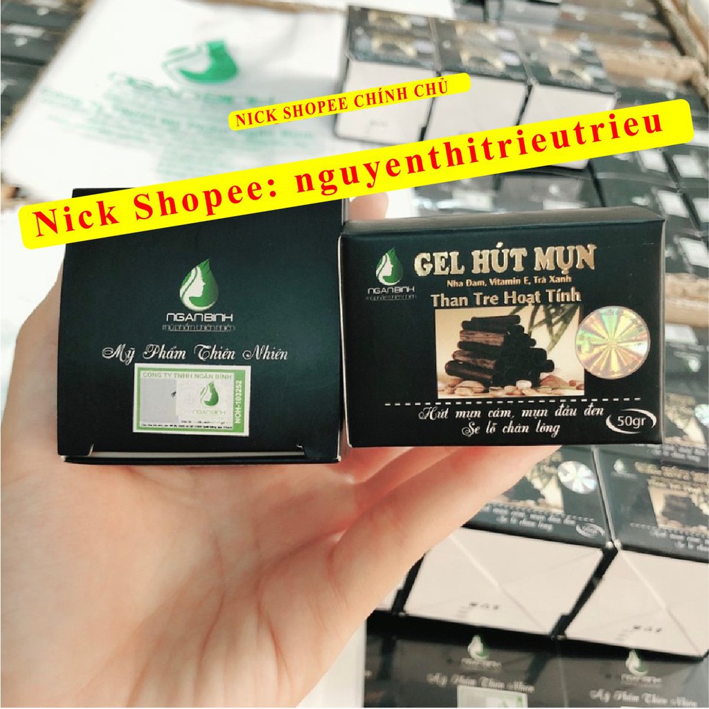[100% Chính Hãng] Mặt Nạ Gel Hút Mụn Than Tre Hoạt Tính Ngân Bình > Gel lột mụn Than Tre, Lột mụn cám, mụn đầu đen,...
