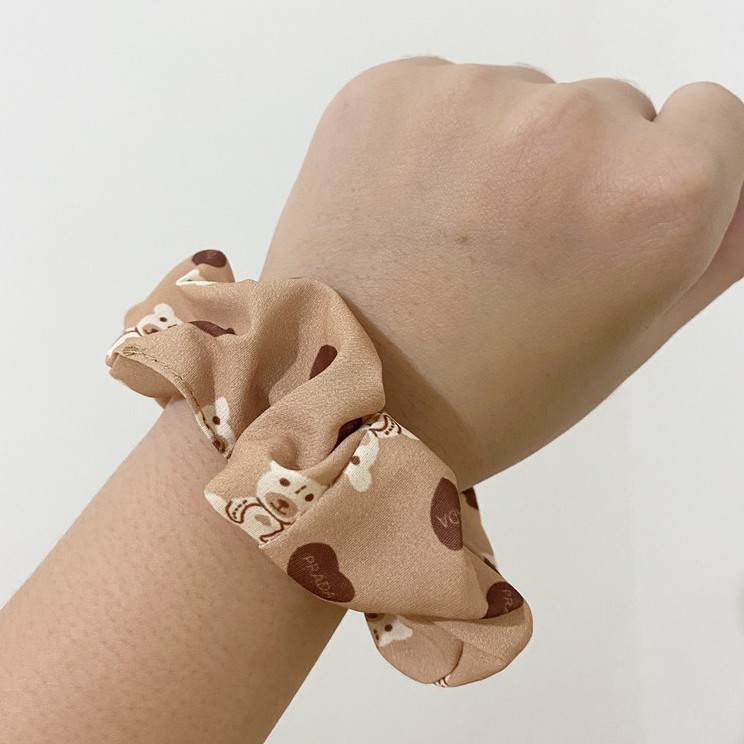 Dây Buộc Tóc - Scrunchies Họa Tiết Vintage PKT01