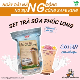 Set nguyên liệu trà sữa phúc long pha 40 ly siêu tiết kiệm