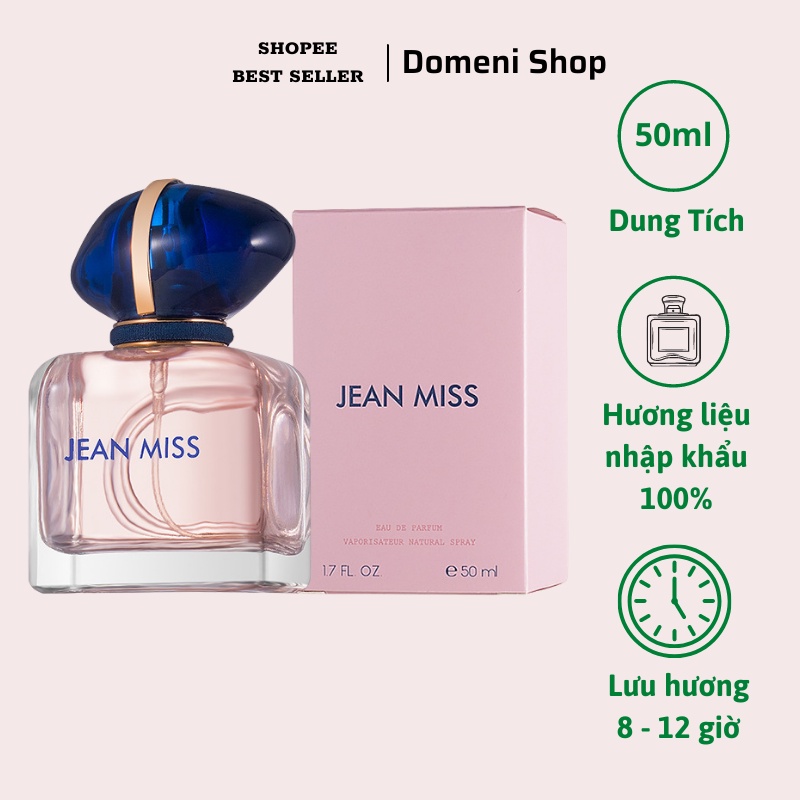 Nước Hoa Nữ, Nước Hoa My Way Jean Miss 50ml Ngọt Ngào, Quyến Rũ, Thơm Lâu 12h - Dầu thơm nữ Chính hãng