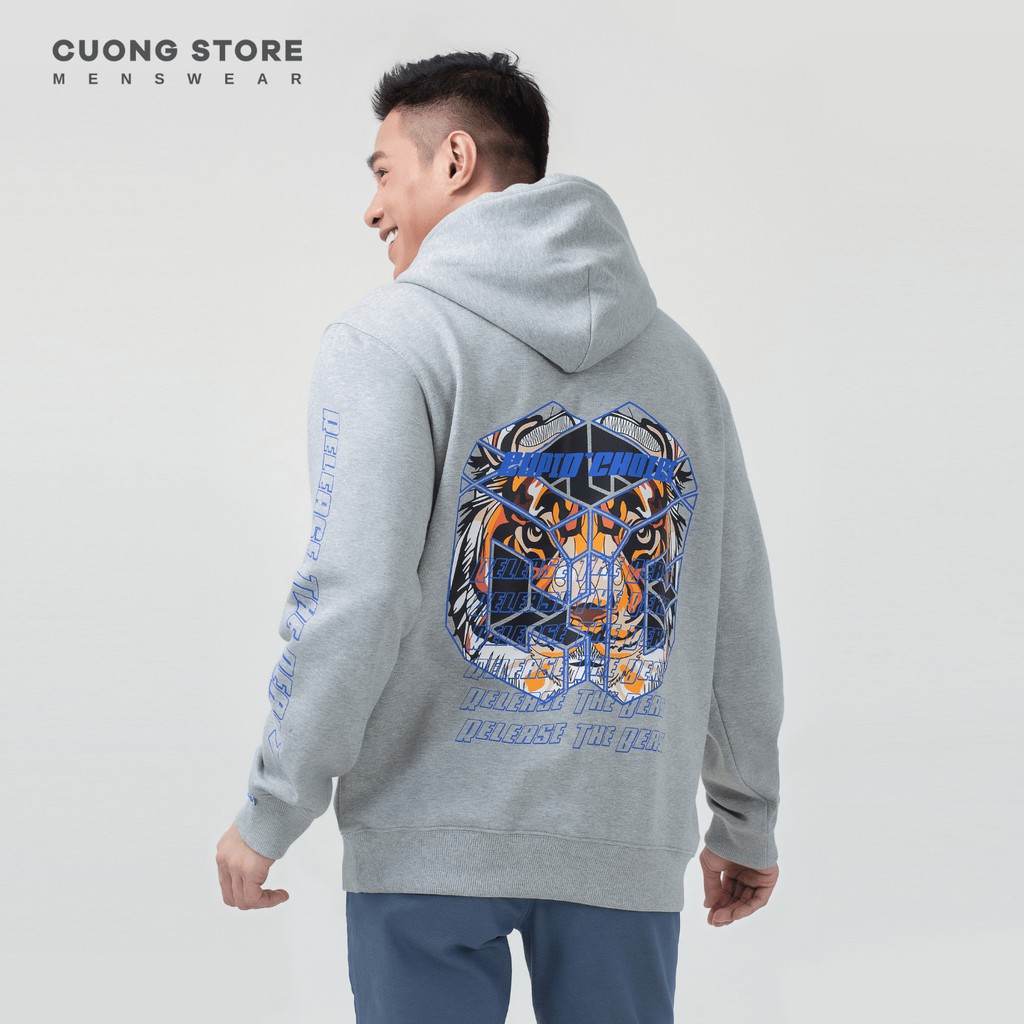 Áo Hoodie nỉ bông tay dài CUPIDCHOICE 2009088 chất vải dày dặn, mềm mịn, không xù, form rộng unisex - CUONG STORE